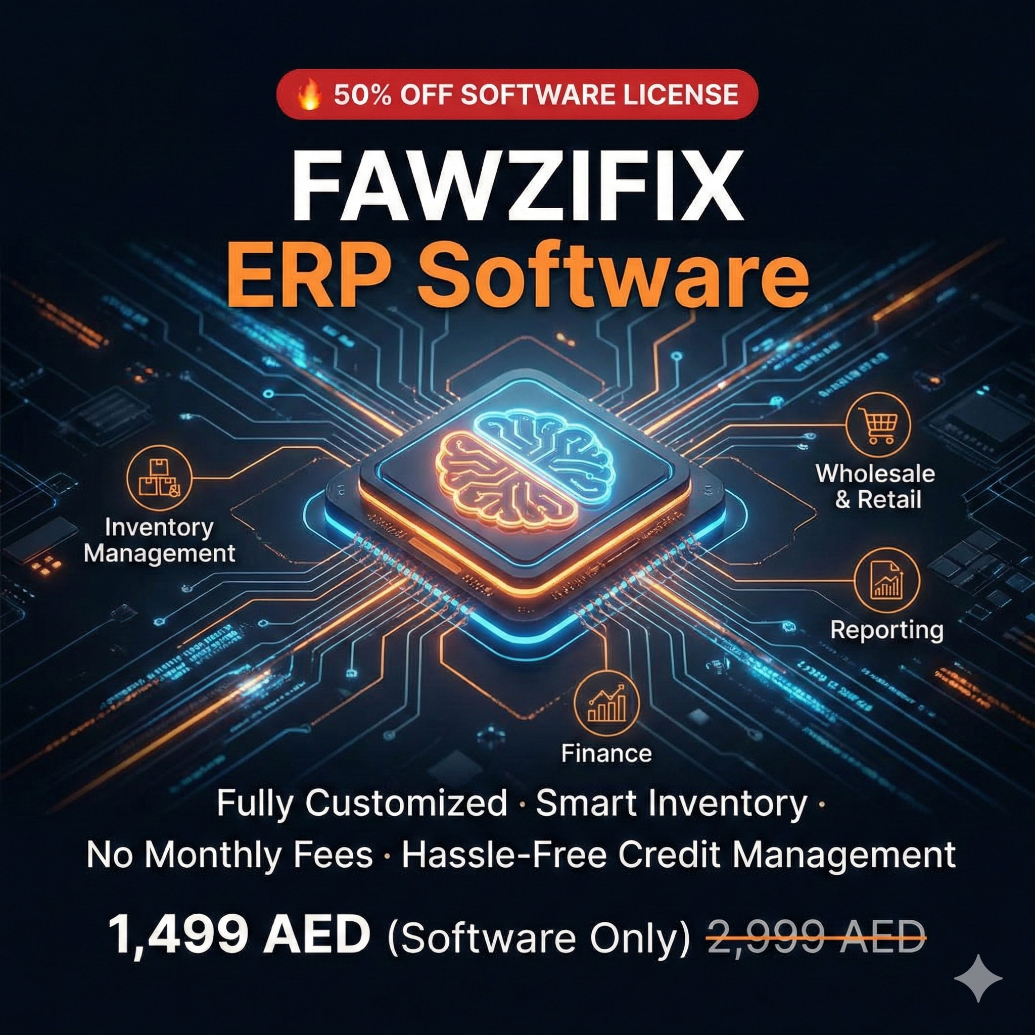 FawziFix Custom ERP Software Dubai - Wholesale and Retail Inventory Management